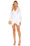 Superdown Sophie Draped Mini Dress In White