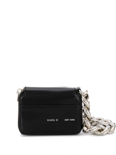 Kara Oversized Chain Mini Bag In Black