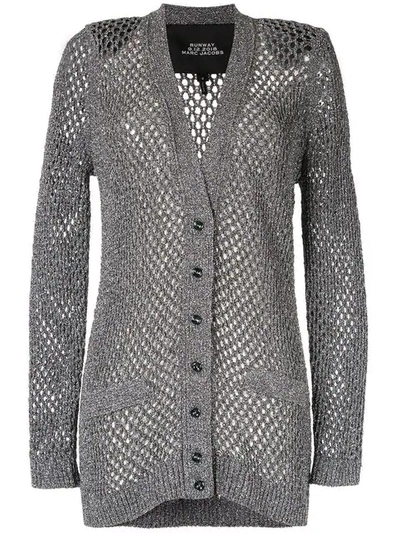 Marc Jacobs Knitted Cardigan Coat - 灰色 In Gunmetal