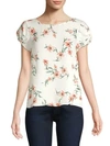 JOIE ELLINE FLORAL SILK BLOUSE,0400010654051