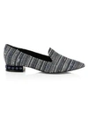 NICHOLAS KIRKWOOD Casati Faux Pearl-Embellished Tweed Loafers