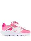 LEATHER CROWN LEATHER CROWN BORDER LINE SNEAKERS - PINK