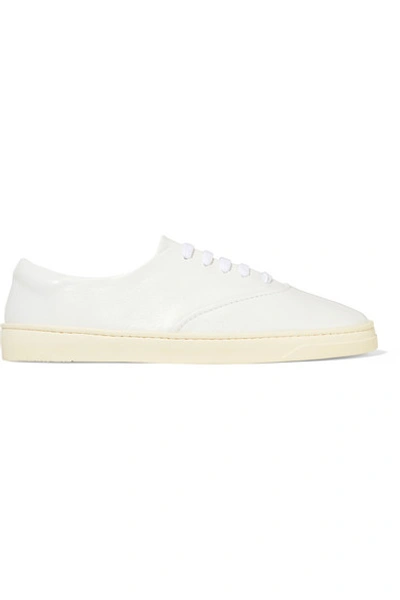Gabriela Hearst Marcello Leather Sneakers In White