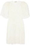 PREEN BY THORNTON BREGAZZI AGNIESZKA APPLIQUÉD LACE MINI DRESS