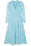 ERDEM ANNALEE RUCHED CORDED-LACE DRESS