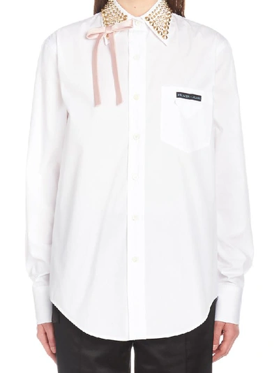 Prada White Cotton Shirt