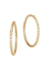 JOHN HARDY Classic Chain 18K Gold Medium Hoop Earrings