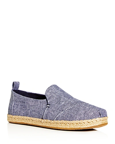 Toms Women's Deconstructed Alpargata Espadrille Flats In Navy