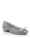 FERRAGAMO WOMEN'S JELLY BALLET FLATS,0716459