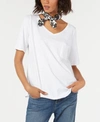 EILEEN FISHER ORGANIC COTTON PRINTED BANDANA