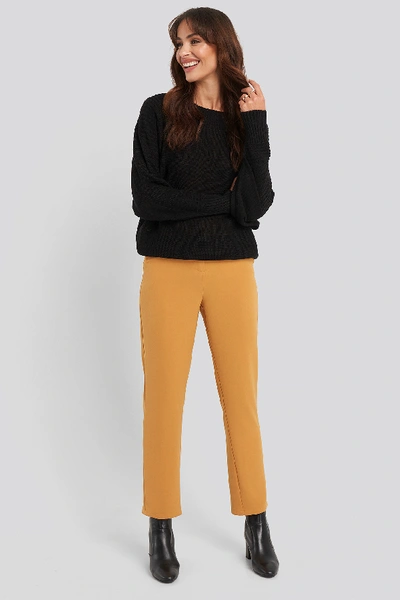 Na-kd Classic High Waist Suit Trousers - Orange In Yellow