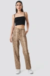 ANNA NOOSHIN X NA-KD STRAIGHT FIT SUITING trousers - MULTIcolour