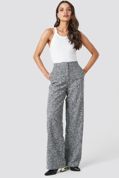 Chloé Flared Suit Trousers - Grey In Grey Melange