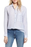 Rails Ellis Striped Shirt In Lagoon Stripe