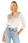L'agence Dani Sleeve Blouse In Ivory