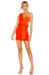 Nbd Jasper Mini Dress In Red Orange