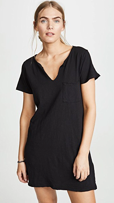 Z Supply Paige T-shirt Dress In Black