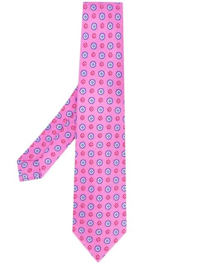 Kiton Gemusterte Krawatte - Rosa In Pink