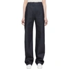 LEMAIRE SSENSE EXCLUSIVE NAVY LARGE TWISTED JEANS