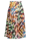 AKRIS PUNTO Mesh Patchwork Flounce Skirt