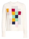 AKRIS PUNTO Pixel Intarsia Long Sleeve Knit Pullover