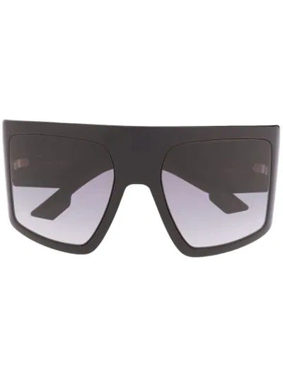 Dior Solight1 Gradient Shield Sunglasses In Black