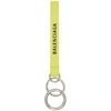 BALENCIAGA BALENCIAGA YELLOW LEATHER KEYCHAIN