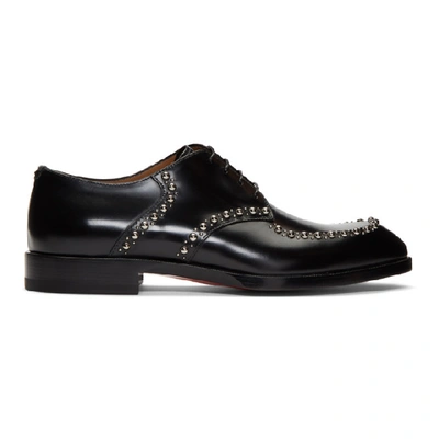 Christian Louboutin What A Man Studded Leather Brogues In Bk01 Black