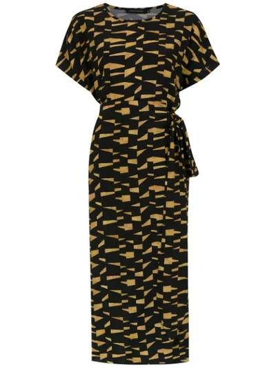 Andrea Marques Printed Dress In Black