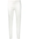 P.a.r.o.s.h Mid-rise Slim Fit Trousers In White