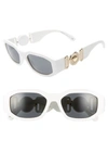 Versace Men's Geometric Propionate Sunglasses In White