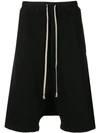 RICK OWENS DRKSHDW DRAWSTRING OVERSIZED SHORTS