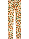 GUCCI SKINNY PANT WITH GUCCI STRAWBERRY PRINT