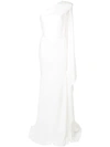 ALEX PERRY ALEX PERRY OFF-SHOULDER GOWN - WHITE