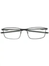 Oakley Square Frame Glasses - Black In Black