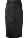 N°21 Nº21 中长铅笔半身裙 - 黑色