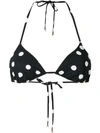 DOLCE & GABBANA POLKA DOT BIKINI TOP