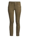 Joie Hazina Studded Skinny Ankle Pants In Fatigue