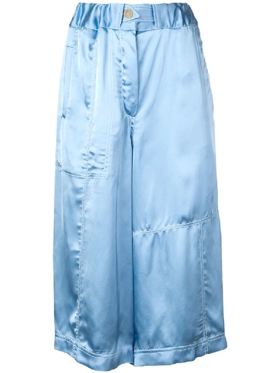 Loewe 高腰裙裤 - Blue In Blue