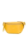 GIVENCHY LOGO EMBOSSED BELT BAG - 黄色