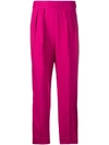 THEORY THEORY HIGH-WAISTED TROUSERS - PINK