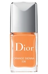Dior Vernis Gel Shine & Long Wear Nail Lacquer - 536 Orange Sienna In 536 Orange Sienna