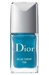 Dior Vernis Gel Shine & Long Wear Nail Lacquer - 708 Blue Drop In 708 Blue Drop