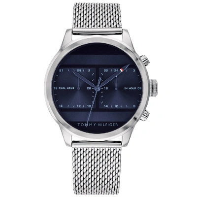 Tommy Hilfiger Men's Stainless Steel Mesh Bracelet Watch 40mm In Silver