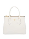 Prada Galleria Top Handle Bag In White