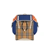 BURBERRY COLOUR BLOCK VINTAGE CHECK AND LEATHER BACKPACK,2952066