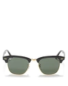 Ray Ban Ray-ban Unisex Classic Clubmaster Sunglasses, 50mm In Black/green