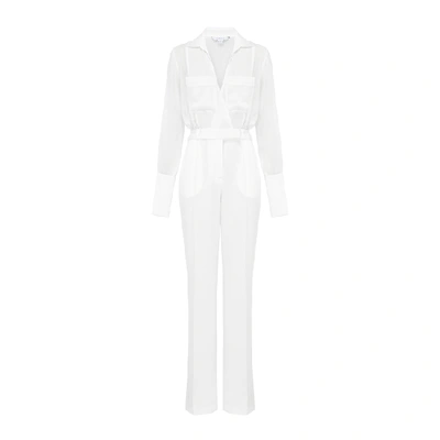Outline Princeton Jumpsuit In White