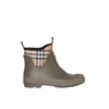 BURBERRY VINTAGE CHECK NEOPRENE AND RUBBER RAIN BOOTS