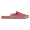 Le Monde Beryl Blush Pink Velvet Venetian Mule